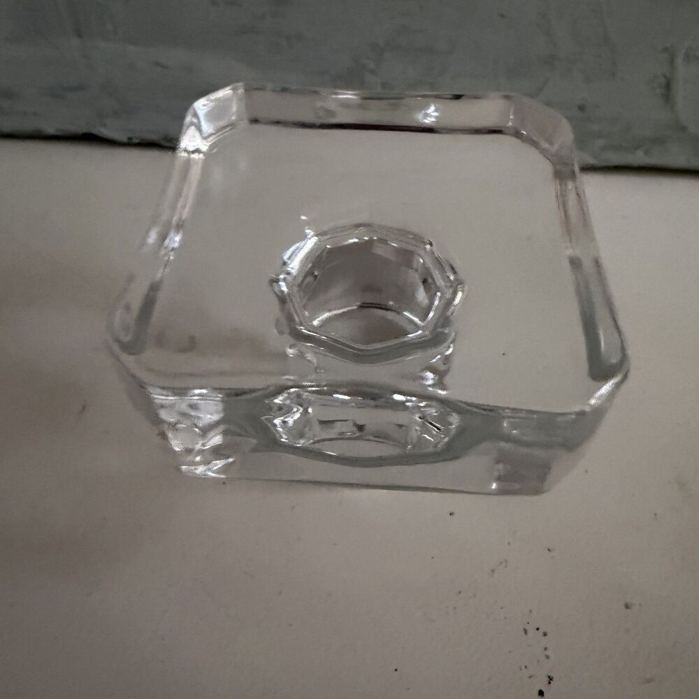 Maketh The Man Art Deco Whiskey Decanter Glass Barware Lead Free Crystal Plaid - Picture 8 of 10